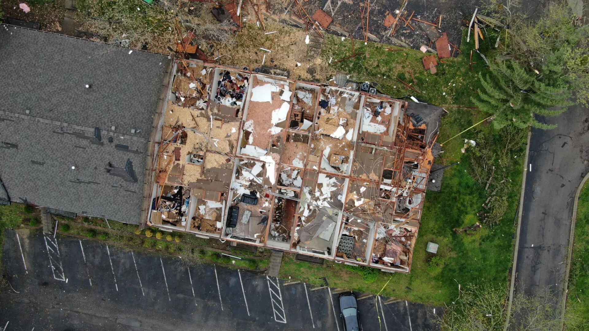 Apartment in Louisville's PRP neighborhood damaged by April 5, 2023 storms